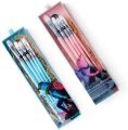 Miya Himi Artist Paint Brushes Set of 5 for Acrylic Oil Watercolor Gouache Face and Body Painting with Hog Hair.