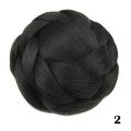 6 Colors Synthetic Hair Pieces Braided Chignon Black Brown Fake Hair Buns for Women Bun Cover Hairpieces Afro Scrunchies.