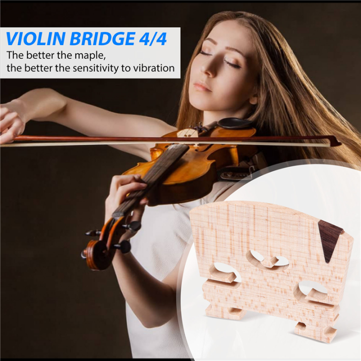 Violin%20Bridge%204/4:%20Finer%20Grade%20Solid%20Maple%20Violin%20Bridge,%20Pre-Cut%20&%20Pre-Fitted%20to%20Fit%20Most%204/4%20Violins%20-%20Image%202