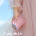 Pink Speaker Bluetooth Powerful Portable Bluetooth Speaker Box Outdoor Sound Box Waterproof 10W Bass Sound Support TF Card FM Ra. 
