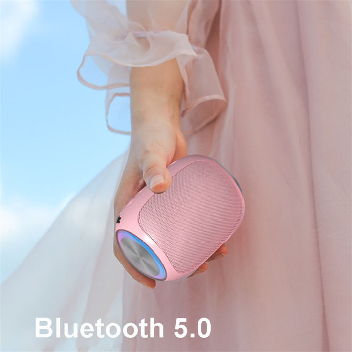 Pink%20Speaker%20Bluetooth%20Powerful%20Portable%20Bluetooth%20Speaker%20Box%20Outdoor%20Sound%20Box%20Waterproof%2010W%20Bass%20Sound%20Support%20TF%20Card%20FM%20Ra%20-%20Image%205