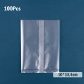 100Pcs Thicker Machine Seal Bags Clear Frosted Food Biscuit DIY Baking Cake Bag. 