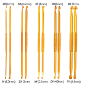 1/5/10pcs 2.5-6.0mm Double Head Crochet Hooks Knitting Crochet Needles DIY Yarn Clothing Knitting Accessories. 