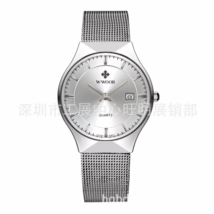 WWOOR%20/Grasp%20Love%208016%20Waterproof%20Personalized%20Mesh%20Watch%20Neutral%20Ultra%20thin%20Quartz%20Watch%20Calendar%20Watch%20-%20Image%203