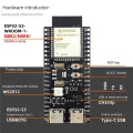 2X ESP32 ESP32-S3 WiFi+Bluetooth IoT Dual Type-C Development Board Core Board ESP32-C6-DevKitC-1 Development Board. 