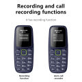 BM310 Small Mobile Phones Unlocked Bluetooth Earphone Telephone Low Radiation Automatic Call Recording Dual SIM Small Cell Phone.