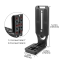 Foldable Universal Camera L Bracket Release L Plate Quick Release Plate 1/4 in Screw Compatible for.