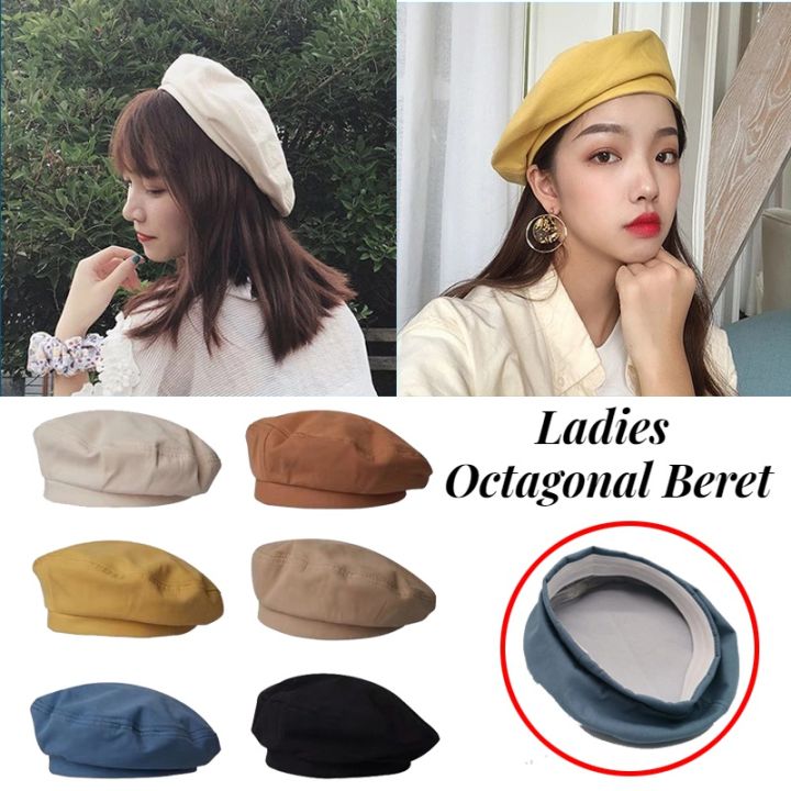 Women%20Fashion%20Warm%20Cotton%20Octagonal%20Flat%20Beret%20/%20Vintage%20Artist%20Beret%20Hat%20/%20Ladies%20Outdoor%20Beanie%20Hats%20/%20Artist%20Painter%20Cap%20-%20Image%202