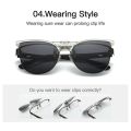 UniPolarized Clip On Sunglasses Flip-up Lens Night Vision Anti UV Driving Cycling Riding Fishing Sun Glasses Clips.