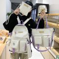 Japanese High School Bags For Students Teens Girls Cute Kawaii Women Backpack 5pcs set Multiple Pockets School Backpack Mochila. 