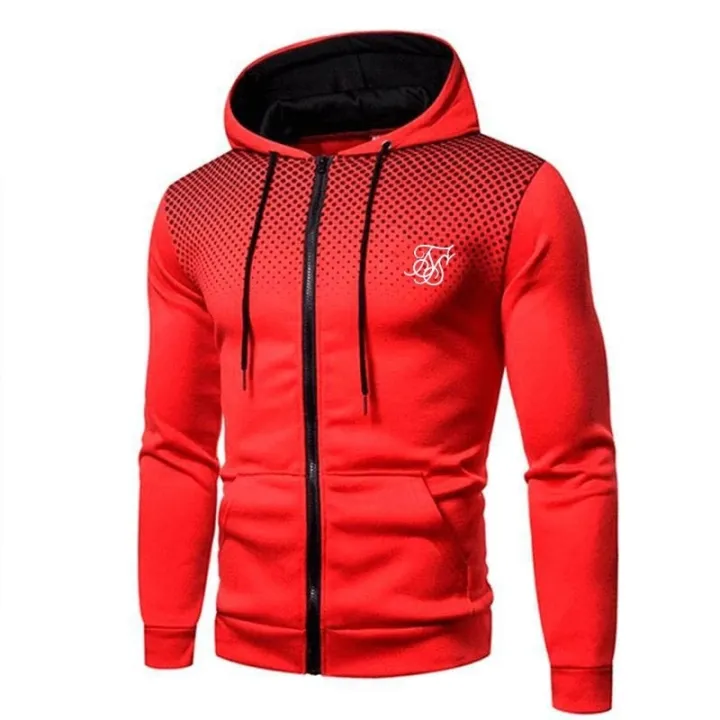 Ropa%20Hompre%20High%20Street%20Brand%20SikSilk%20Plus%20Velvet%20Print%20Polka%20Dot%20Men's%20Hoodie%20Outdoor%20Street%20Sports%20Running%20Training%20Sweatshirt%20-%20Image%204