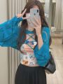 Shrugs Women Pure Simple All-match Crop Spring Personality Korean Style Lace-up Design Retro Sweater Hot Girls Chic Casual. 