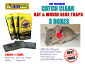 ৬ টি ( ৩ বক্স) ইঁদুর এর আঠার ফাদ - কোরিয়ান 6 PC (3 BOX) RAT & MOUSE GLUE TRAPS -KOREAN.