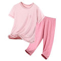 10 12 14 16 18Yrs Kids Pajamas Sets Summer Pijamas for Teens Cotton Sleepwear Baby Boys Clothes Short Sleeves Girls Nightwear.