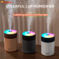 300ml H2O Air Humidifier Portable Mini USB Aroma Diffuser With Cool Mist for Bedroom Home Car Purifier Colorful Cup Humidifier. 