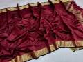 Black Half Silk Tangail Saree for Women - Perfect for All Seasons and Occasions - Ethnic Elegance.