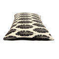 Fiber Cushion with Cover, Black, (9"x12"), Set of 5. 