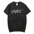 Twice Kpop T-shirt Cool New Album Letter PRINT Summer Men/Women Streetwear Twice Casual Tshirt Tee. 