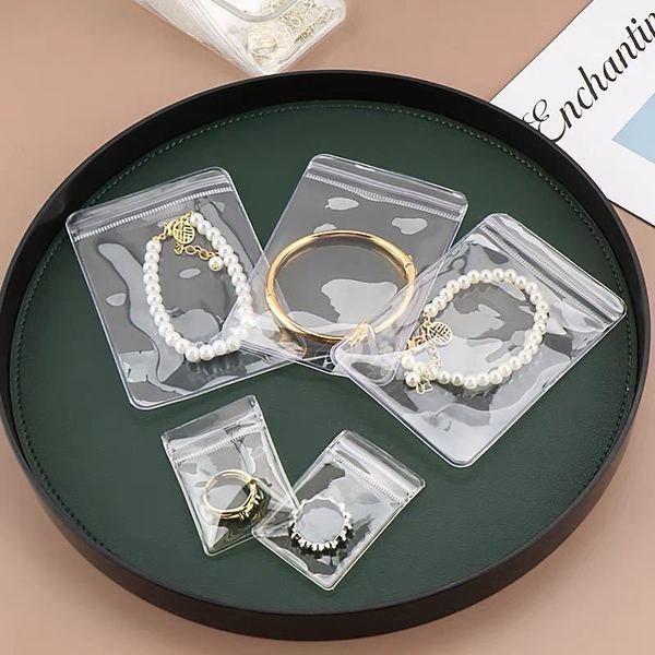 Transparent Zipper Lock Plastic Pouch Bag 6x8cm | Small Jewelry Storage Bag | Resealable Mini Zip Bag