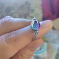 Moon Stone Color Changing Mood Ring, Fashion Jewelry Gifts for Mencosplay. 