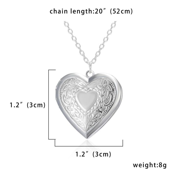 Unique%20Silver%20Color%20Photo%20Frame%20Pendant%20Necklace%20Carved%20Designs%20Heart-shaped%20Openable%20Locket%20Necklace%20Family%20Jewelry%20Gift%20-%20Image%202