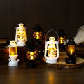 6cm Mini Led Retro Glowing Pony Lantern Simulation Cande Light Night Light Dollhouse Miniature Kerosene Lamp Home Decor Toy.