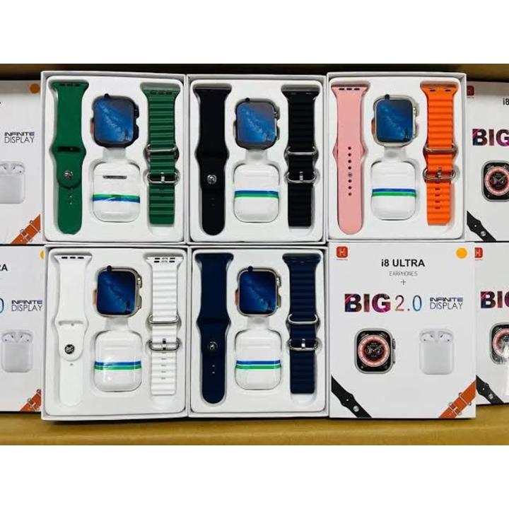 New%20i8%20Ultra%20Big%202.0%20Infinite%20Display%20Dual%20Band%20Smartwatch%20With%20Earbuds%20-%20Image%2010