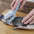 Fish Clean Scales with Cover fish scaler scraper remover fish skin brush scraping fishing. 