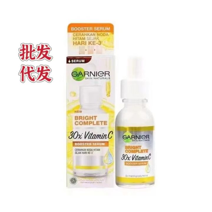 In stock Thailand Garnier Serum Instant White Niacinamide 377 Brightening Complexion Fade Acne Scars Serum 30ML