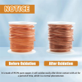 Copper Wire, 99.9% Soft Pure Bare Copper Wire for Gardening, Electroculture,16 Gauge/ 1.3 mm Diameter, 127 Feet,1 Pound Durable.