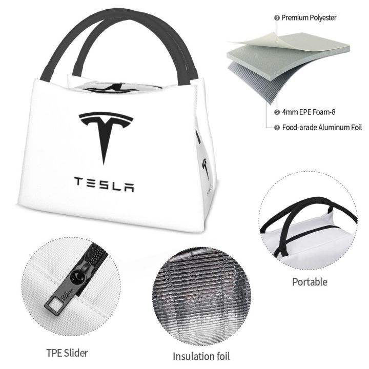 Cooler%20Lunch%20Bag%20Picnic%20Bag%20Tesla%20Logo%20Black%20Tesla%20Tesla%20Tesla%20Motors%20Electric%20Car%20Elon%20Musk%20-%20Image%204