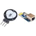 Harmony 1 Pcs Pulse Sensor Heart Rate Sensor Heart Beat PulseSensor & 1 Pcs W5500 Ethernet Network Module Hardware. 