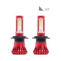 BBOOM【In stock】 (A pair / box) car led headlights led H7 car headlights dual tricolor flashing car lights car fog lights H7 Easy and portable installation and use. 