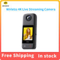 Aicoco onAir Pocket Action Wireless 4K Live Streaming Camera UHD HDR Video Dual Mic For Live Vlog Outdoor Sport. 
