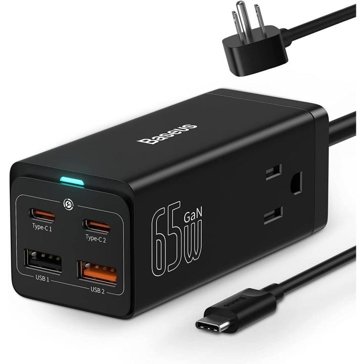 Baseus 65W GaN Charger Desktop Laptop Fast Charger 4 in 1 Adaptor-2c+2u 65w-CN