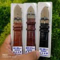 20mm Alligator Grain Embossed Leather Watch Belt Strap Band Steel Buckle With Lug Pin - Watch Strap. 