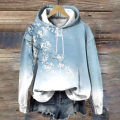 Traditional Chinese Painting Pattern Flower Fashion Women's Hoodie Designer Women's Sweatshirts Autumn Loose Tops Y2K Clothes. 