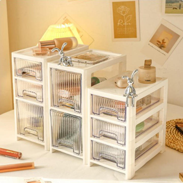 Transparent Acrylic Organizer Easy-to-clean Plastic Multi-tier Storage Rack Acrylic Cosmetic Storage for Bedroom Organization Tabletop Display Beauty Enthusiasts Jewelry Collection Office Storage