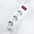 【YIYANGMAOYI111】European Type Conversion 1 TO 3 Way with Power switch EU Power Adapter Socket Travel Plugs AC 250V. 