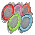 Folding Fruit Vegetable Washing Strainer Collapsible Drainer With Handle. 