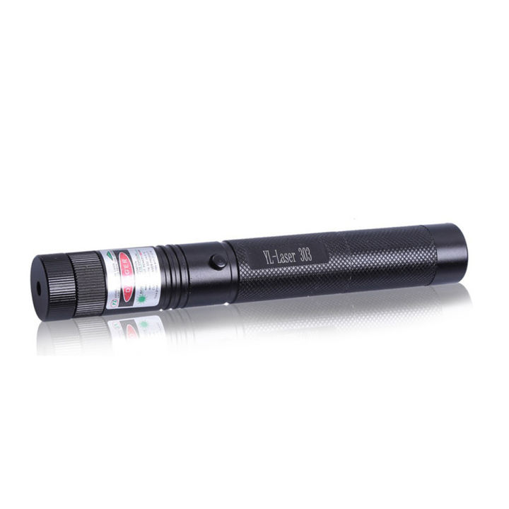 10 Miles 532nm Adjustable Focus Green Laser Pointer Beam Light Pen +Star Cap 5mw