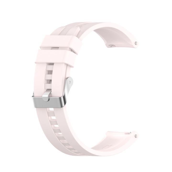 Watch Strap For Amazfit GTS 2e / GTS 2 20mm Silicone Watch Band with Silver Buckle
