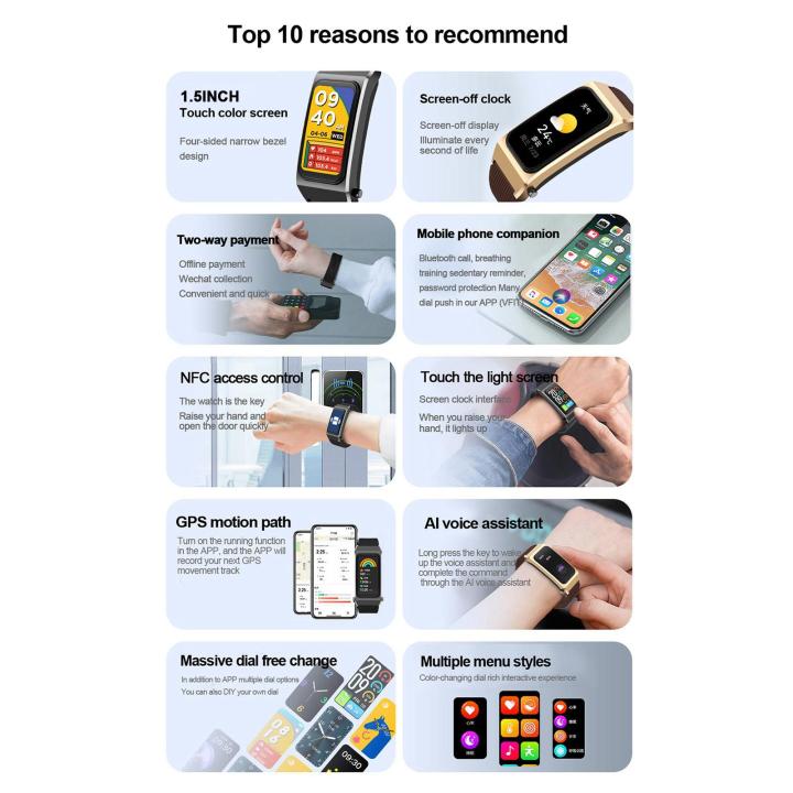 (New)%20B7%20Pro%201.5%20inch%202%20in%201%20Bluetooth%20Earphone%20Silicone%20Strap%20Watch,%20Support%20Heart%20Rate%20/%20Sleep%20Monitoring%20-%20Image%206