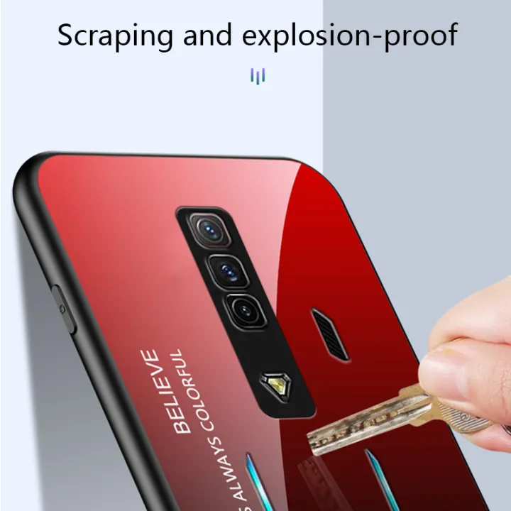 Biruiqu%20For%20Red%20Magic%207%20/%20Redmagic%207s%20Shockproof%20Gradient%20Tempered%20Glass%20Back%20Soft%20Silicone%20Edge%20Case%20Cover%20-%20Image%203