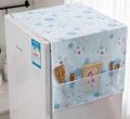 Double Door Fridge Cover, Waterproof Fridge Cover Anti-dust PEVA Printed Pattern Cloth Cloth Cover Dustproof Refrigerator With Machine Storage cover.. 