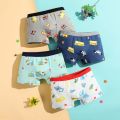 SMY New Fashion Kids Boys Underpants Cotton Dinosaur Print Boxer Briefs for Boys 3-15 Years Old. 