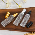 12ml Portable Empty Bottle Transparent Sample Bottle Portable Spray Bottle For Perfume Cosmetics Subpackage Rhombic Rectangular Glass Perfume Bottle Transparent Glass Bottle With Spray Refillable Perfume Bottle Rhombic Rectangular Perfume Bottle.
