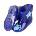 Children's Rubber Rain Boots Kids PVC Baby Girls Cute Cat Plus Cotton Rain Shoes Pink Waterproof Ankle Boots Size 24-28.
