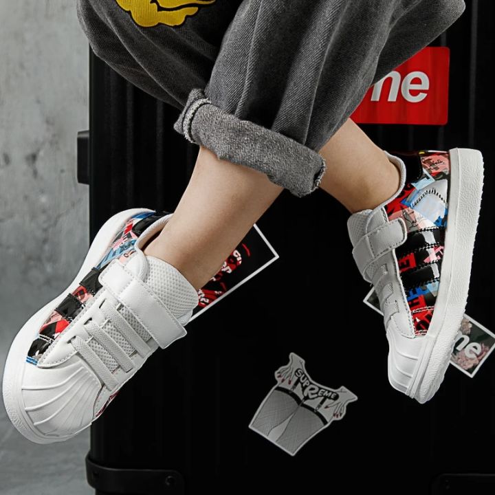 XZVZ%20Kids%20Sneakers%20Lightweight%20Children's%20Shoes%20MD%20Shock%20Absorption%20Non-slip%20Sole%20Casual%20Shoes%20PU%20Leather%20Upper%20Boys%20Sneakers%20-%20Image%205
