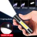 Rechargeable USB Torch  Light -[NO Zoom] alluminium alloy. 